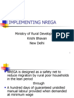 Implementing Nrega: Ministry of Rural Development Krishi Bhavan New Delhi