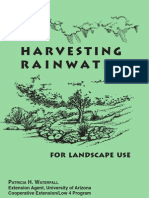 Arizona Manual on Rainwater Harvesting for Landscape