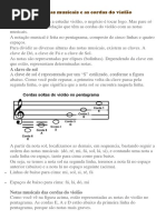 As Notas Musicais e as Cordas Do Violão