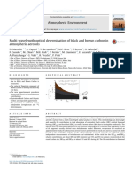 Multi-Wavelength Optical Determination of Black and Brown Carbon in Atmospheric Aerosols