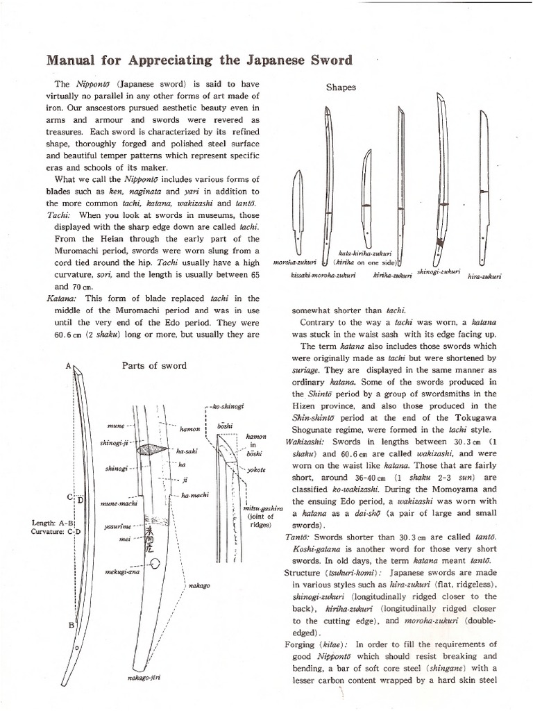Appreciating The Japanese Sword PDF | PDF