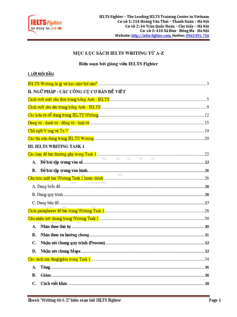 IELTS Fighter - Writing | PDF