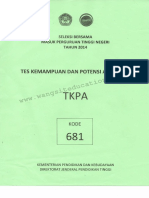 SBMPTN 2014 Tkpa 681 PDF