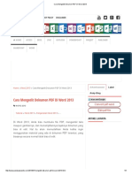 Cara Mengedit Dokumen PDF Di Word 2013