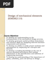 Design of Mechanical Elements