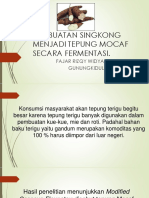 Pembuatan Singkong Menjadi Tepung Mocaf Secara Fermentasi