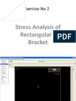 Stress Analysis of a Rectangular L Bracket