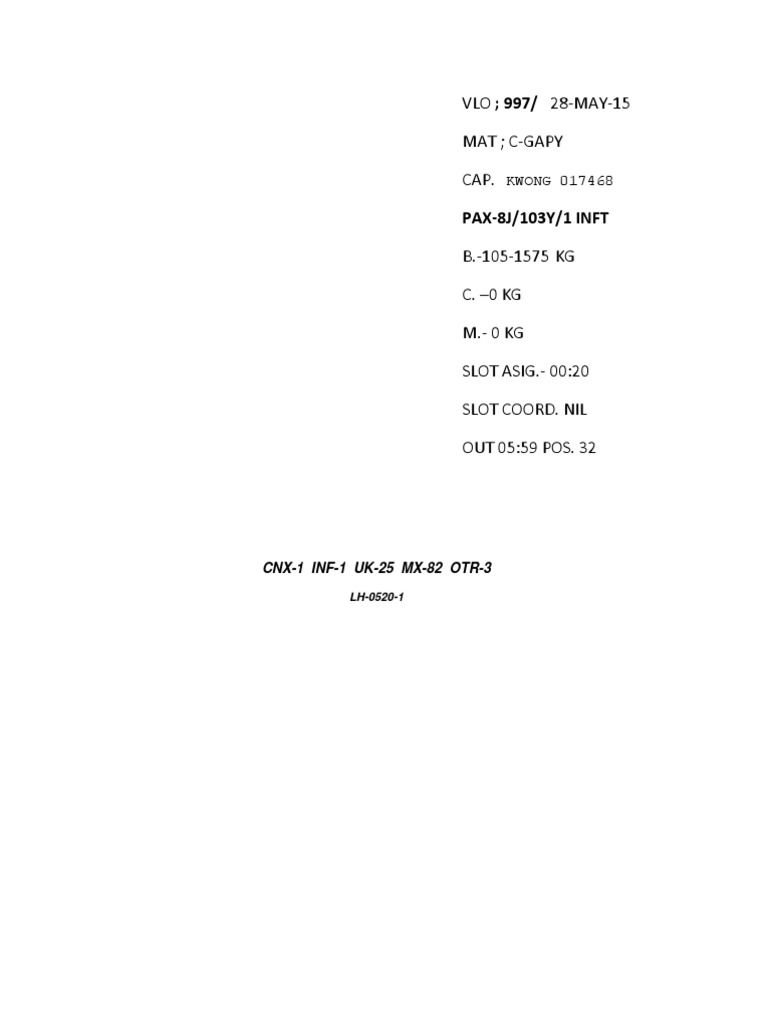 Flight Operations Summary Report | PDF