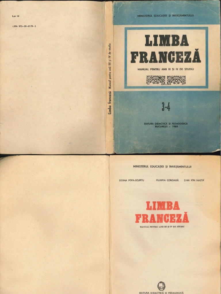 334455 Franceza Anii 3 4 Pdf