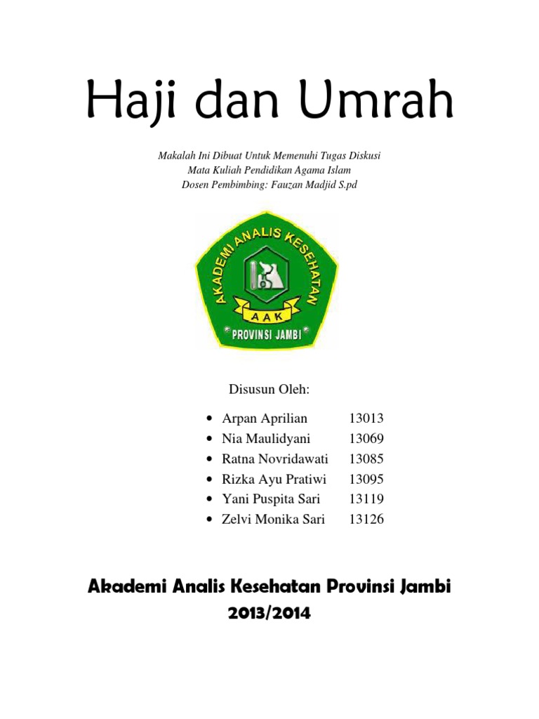 Makalah Haji Dan Umroh Berbagi Informasi