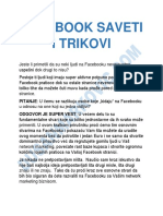 Facebook Saveti I Trikovi PDF