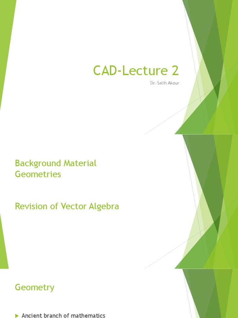 Geometry & Vector Algebra Basics | PDF | Teaching Methods & Materials