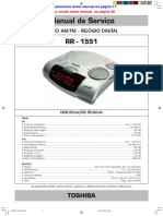 Esquema Rádio Relógio TOSHIBA RR1551 PDF