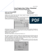 Machine Design Tutorial Sheet Questions