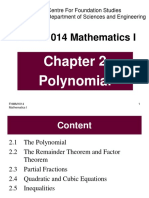 FHMM1014 Chapter 2 Polynomial