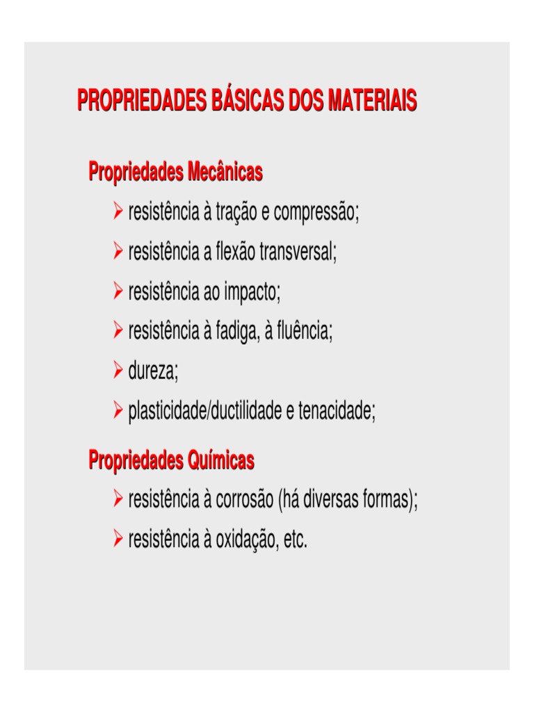 Com Base Nas Propriedades Dos Metais Assinale A Afirmativa Correta