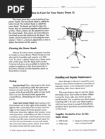 Snare Drum Care