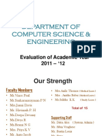 Department of Computer Science Evaluation Report 2011-12