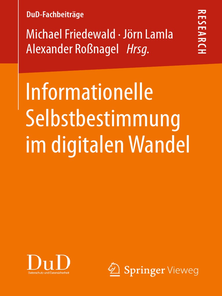 Inforationelle Selbstbestimmung Im Digitalen Wandel