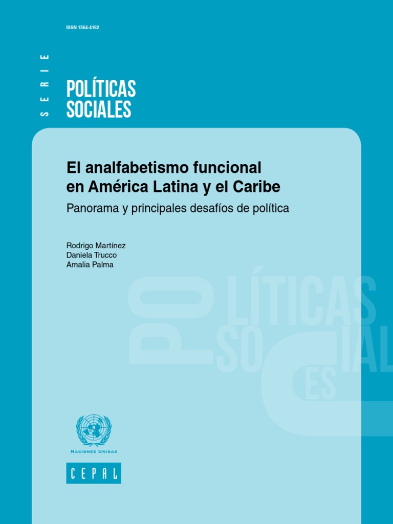 El Analfabetismo Funcional En América Latina Y El Caribe Pdf Pdf