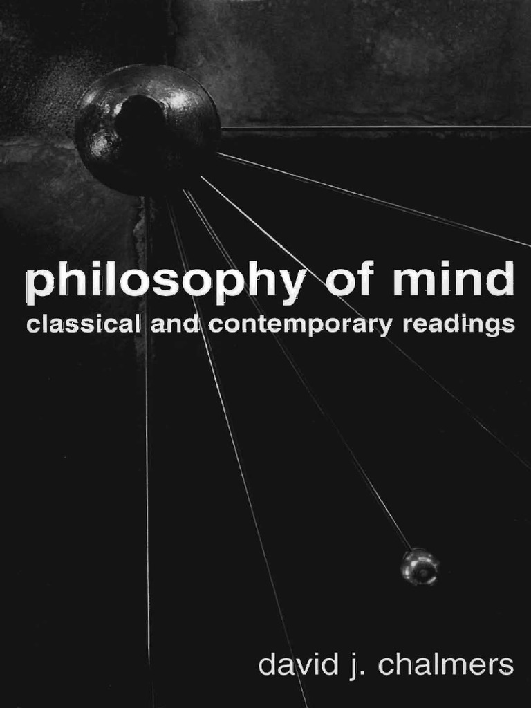 DAVID CHALMERS PHILOSOPHY OF MIND CLASSICAL AND CONTEMPORARY READINGS PDF intelligence overview