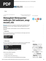 Metasploit Meterpreter Webcam - List Webcam - Snap Record - Mic - Eric Romang Blog