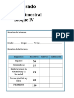 2do Grado - Bloque 4