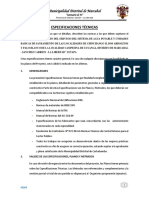 ESPECIFICACIONES TECNICAS - ALCANTARILLADO