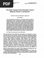 Holm & Holroyd The Daily Hassles Scale Revised 1992 PDF