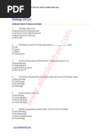 Biology Mcqs PDF