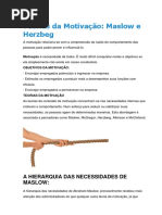 Teorias Da Motivação