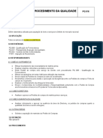 Procedimento de Aquisição para Garantia da Qualidade