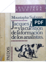Moustapha Safouan - Jacques Lacan y La Cuestion de La Formación de Los Psicoanalista