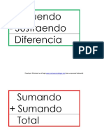 Carteles para Vocabulario de Operaciones PDF