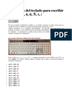 Funciones Del Teclado en Ingles