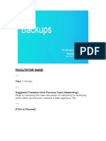 (Presentation) Backup Training Module