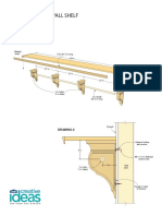 Built-In Kitchen Wall Shelf Project Diagram: Drawing 1