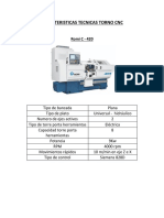 Caracteristicas Tecnicas Torno CNC 1