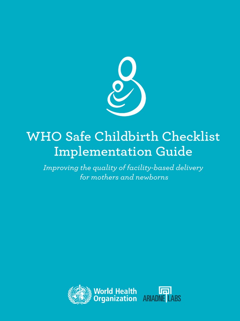 WhoSafe Childbirth Checklist Implementation Guide PDF Patient