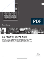 Behringerx32producer Mixer Manual