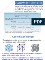 Number of Atoms Per Unit Cell