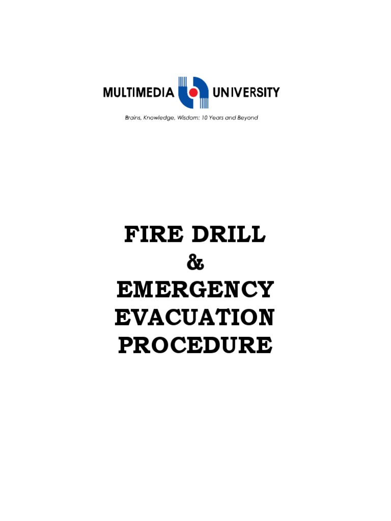 Fire Drill and Evacuation Procedures | PDF