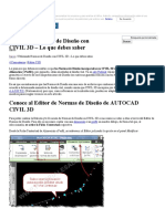 Utilizando Normas de Diseño Con CIVIL 3D - Lo Que Debes Saber - Tutoriales Al Día CIVIL 3D