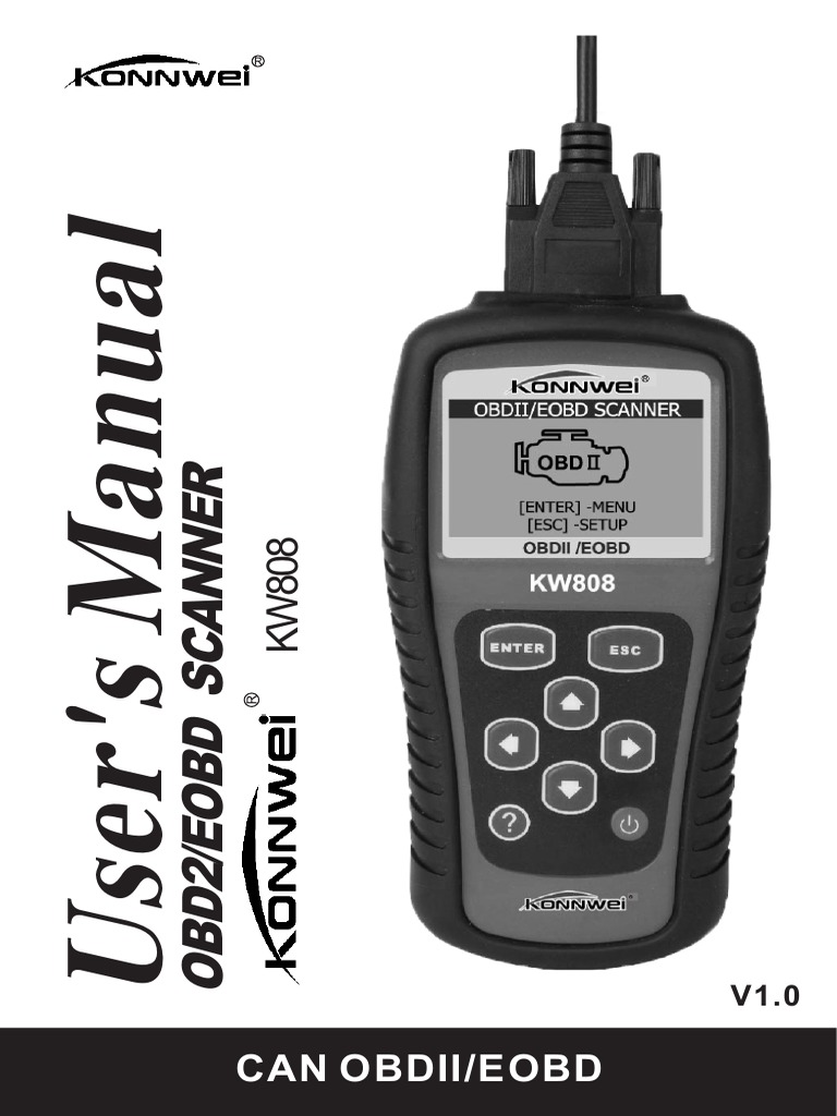 KW808 Manual Konnwei PDF | PDF | Manufactured Goods | Vehicles