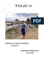 Portfolio in ITC: Angelo R. Delos Santos Student