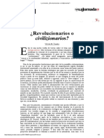 La Jornada_ ¿Revolucionarios o civilizionarios_.pdf