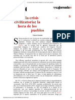 La Jornada_ Ante La Crisis Civilizatoria_ La Hora de Los Pueblos