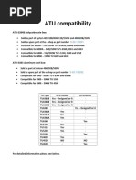 Atu Compatability