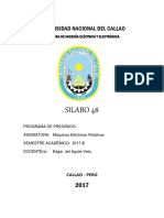 Caratula Silabo Maquinas Electricas Rotativaspregrado Unac