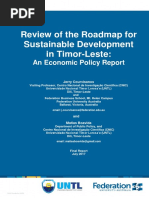 Jerry Courvisanos and Matias Boavida's Review of the TL Goernment's Roadmap for Sustainable Development in Timor-Leste